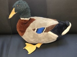 Vintage 1983 THE VELVET STABLE-Plush Puppet Goose-Duck Leather Feet Wood... - $87.05