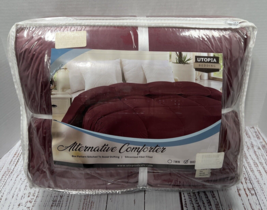 Alternative Comforter Queen Size Burgandy - Comforter Only - £24.05 GBP