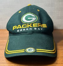 Green Bay Packers VTG Hook &amp; Loop Adjustable Hat Twins Enterprises Embroidered - £9.53 GBP