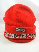 Manchester Winter Hat Red Thinsulate Toque Beanie Stocking Cap - £11.80 GBP