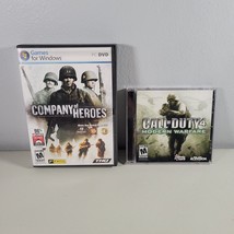 PC Video Games Company of Heroes and Call Of Duty Modern Warfare COD 4 - £10.91 GBP