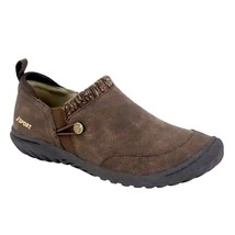 JSPORT Boots Woman&#39;s 11 Alice Soft Cozy Knit Slip-On Bootie Shoes Outdoor Brown - £33.28 GBP