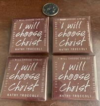 4-Vintage I Will Choose Christ Button PINBACK  Religious Jesus Kathy Tro... - £11.16 GBP