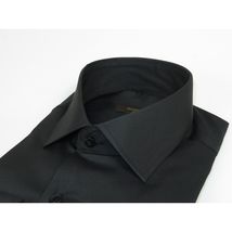 Men's Dress Shirt ENZO PARK Turkey Soft Cotton Wrinkle Resistant Enzo3 Black image 5
