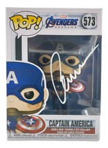 Chris Evans Signed Captain America Avengers Endgame Funko Pop #573 BAS LOA - £532.39 GBP