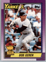 1990 Topps 536 Bob Geren All Star Rookie New York Yankees - £0.98 GBP