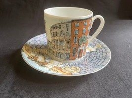 Fornasetti &amp; Rosenthal Citta D&#39;Italia Café Espresso Taza - Platillo Roma - £129.05 GBP