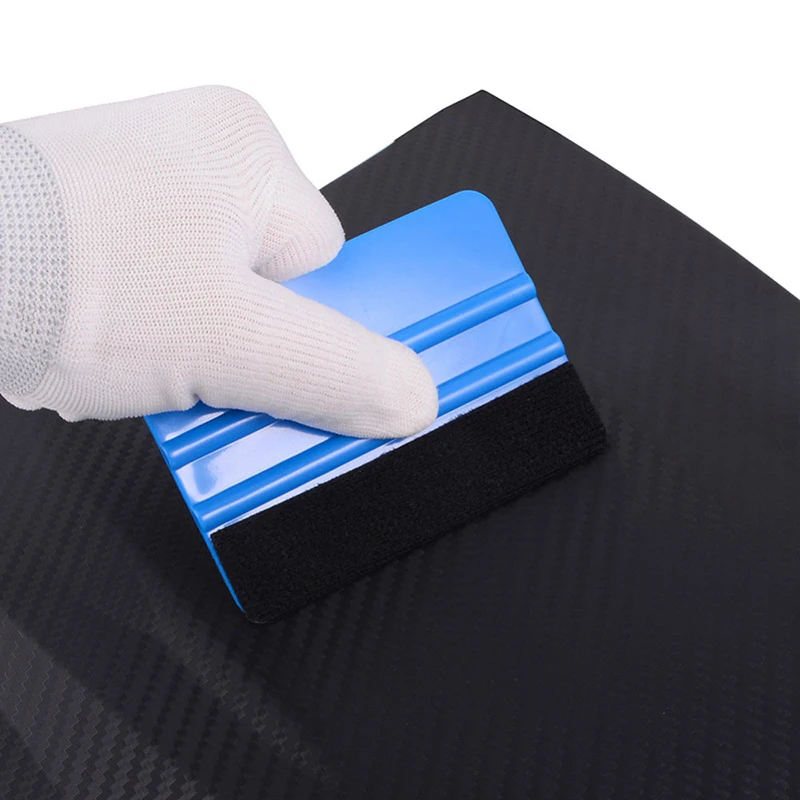Auto Scraper Car Styling Vinyl Carbon Fiber Window Ice Remover Cleaning ... - £10.11 GBP