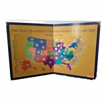 First State Quarters of the U.S. Collector&#39;s Map 1999 - 2008 Complete W ... - $19.75