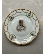 Antique MZ Austria Porcelain Pink Roses Gold Gilt Plate 8 M - €55,08 EUR