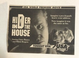 Hider In The House Tv Guide Print Ad Gary Busey Mimi Rogers TPA14 - £4.69 GBP
