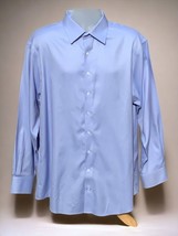 Daniel Cremieux blue white long sleeve button down no iron slim flit shi... - $23.08