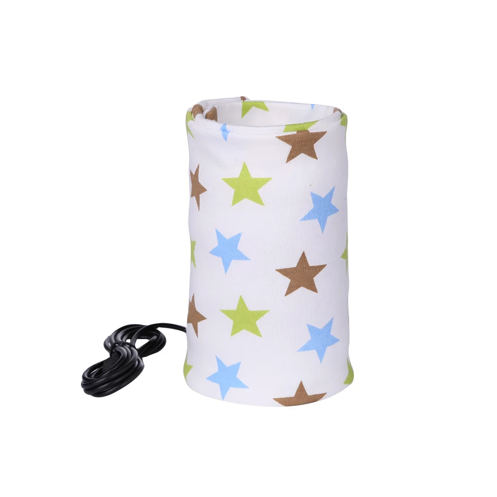 USB Milk Warmer Insulated Bag Portable Travel Cotton Printed Cup Warmer Baby Nur - £59.26 GBP