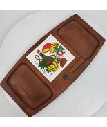 Vintage Farmhouse Cheese Snack Platter w/ Porcelain Cutting Tile 13x6.5&quot; - $26.18