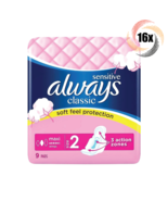 16x Packs Always Sensitive Classic Soft Feel Wings Pads | 9 Per Pack | S... - £46.28 GBP