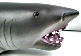 Adventure Force Large Soft Plastic Shark Toy Great White Gray Life like Ocean 3+ - £27.97 GBP