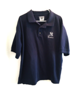 Vtg NY Yankees Lee Casual Collection Sports Navy Blue Polo Shirt XL MLB ... - £29.10 GBP