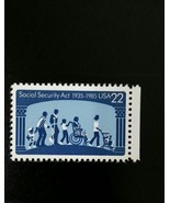 1985 22c Social Security Act, 50th Anniversary Scott 2153 Mint F/VF NH - $18.41 MXN