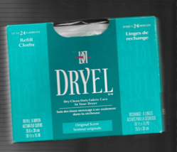 Dryel 6 Activated Refill Cloths NOS sealed box dry clean at home - $28.03