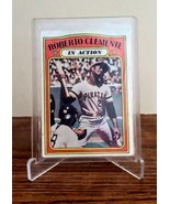 ROBERTO CLEMENTE PITTSBURGH PIRATES 1972 TOPPS BASEBALL CARD #310 Action... - £14.75 GBP