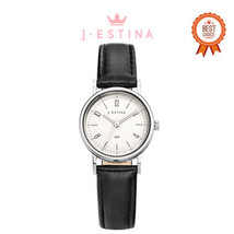 [J.Estina] Amico Quiet Leather Wristwatch Black (JWM2LE2BF204WHBK0) Korean Brand - £172.33 GBP