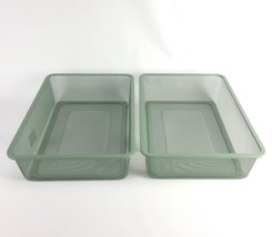 (Lot of 2) Trofast Mesh Storage Box Light Green-Gray 16 1/2 x 11 3/4 x 3 7/8&quot;  - £31.80 GBP
