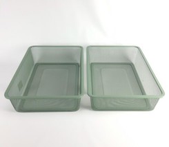 (Lot of 2) Trofast Mesh Storage Box Light Green-Gray 16 1/2 x 11 3/4 x 3 7/8&quot;  - £31.84 GBP