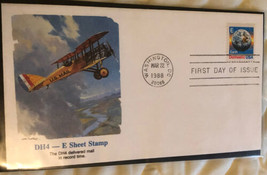 First Day Cover DH4 E Sheet Stamp Washington DC 1988 Box2 - £2.60 GBP