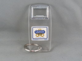 Vintage Keychain - Labatt&#39;s Lite Bottle Opener - Plastic Keycahin - £15.31 GBP