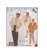 McCALL&#39;S 1985 PATTERN 2145 SIZE 12 MISSES&#39; JACKET, SKIRT, PANTS - $3.00