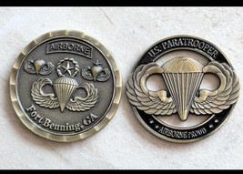AIRBORNE  School Fort Benning GA 1st Battalion 507th Regiment Jump Wings Badge - £29.28 GBP