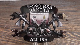 US Army 2-393 BSB 393rd Brigade Support Battalion Dakota ANG Challenge C... - £45.99 GBP