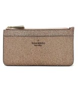 Kate Spade Tinsel Boxed Large Slim Card Holder in Rose Gold K9256, New With Tags - $127.71