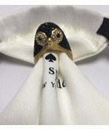 Kate Spade 12K Gold Plated Dashing Beauty Penguin Ring size 8 w/ KS Dust... - £53.47 GBP