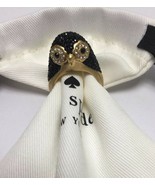Kate Spade 12K Gold Plated Dashing Beauty Penguin Ring size 8 w/ KS Dust... - $93.00 CAD