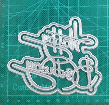 Sporting Happy Brithday Letters 2022 New Metal Cutting Dies Decoration DIY Scrap - £23.62 GBP