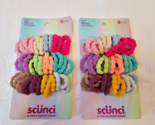 Scunci Ponytailers Pony Tail Holders 80 Pieces Super Comfy 2 Packs Multi... - £9.87 GBP
