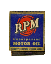 Vintage RPM MOTOR standard OIL co Matchbook Cover First Choice petroleum... - £3.58 GBP