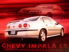 2001 2002 Chevy Impala LS Sport Appearance Package Brochure Card, NOS GM... - $14.85