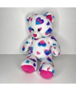 Hearts Plush Valentines BAB Build A Bear Pink Purple Blue Stuffed Animal... - £15.15 GBP