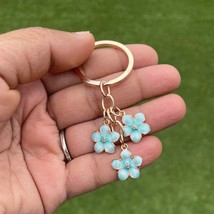 Flower keyring | Cute flower keychain | keychain | Flower bag charm | Girlfriend - £6.38 GBP