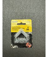 NOS! (40) STANLEY 1" ZINC PLATED CORNER BRACES, 75-6104 - $4.94