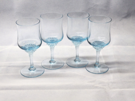 Vintage 6 Inch Sapphire Blue Wine Glasses By Royal Prestige - Set Of 4 - Mint - £22.17 GBP