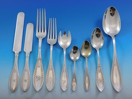 Indian by Whiting Sterling Silver Flatware Set Service 66 Pieces Dinner Early - £4,926.38 GBP