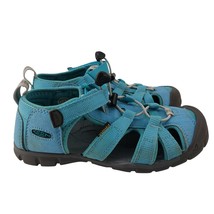 Keen Size 2 Child&#39;s Blue Hiking Gorpcore Watershoes Turquoise - $18.69