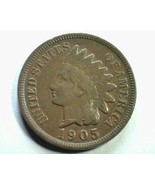 1905 S30 19/19 (n) INDIAN CENT PENNY FINE+ F+ NICE ORIGINAL COIN FROM BO... - £74.53 GBP