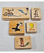 Vintage Looney Tunes Rubber Stamp Wile E Coyote Roadrunner Sylvester Twe... - $275.66 MXN