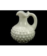AVON White Milk Glass Cruet, Bud Vase, Hobnail Jug Body, Three Spouts, V... - $14.65
