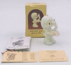 1988 Precious Moments Ornament God Sent You Just In Time 113972 Clown Jack Box - £7.31 GBP