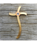 Wooden wall Cross with Crystal, Church supplies, Religious Catholic Chri... - $286.02 CAD